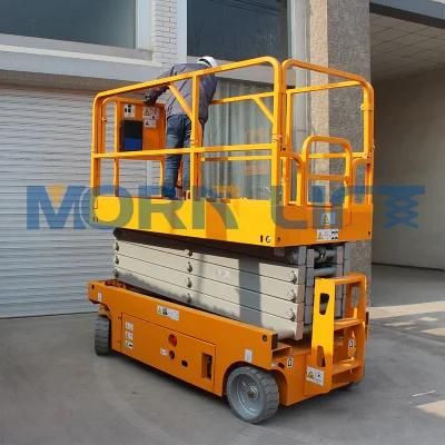 6m-12m Electric Motor Driven Self Propelled Scissor Man Lift