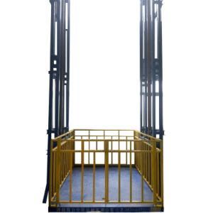 Hydraulic Freight Elevator Simple Vertical Guide Rail Goods Lift Machine Platform Warehouse Cargo Lifter