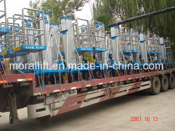 Aerial Work Mast Aluminum Mobile Working Platform Lift
