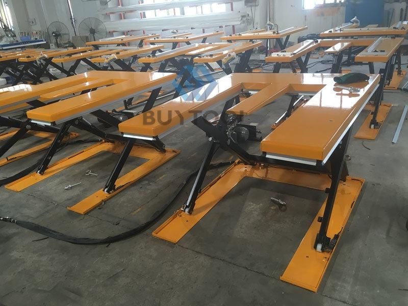 Low Profile E-Shape Top Platform Hydraulic Scissor Lift/ Lifting Table