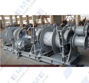 Marine Hydraulic Winches with Anchoring Gypsy