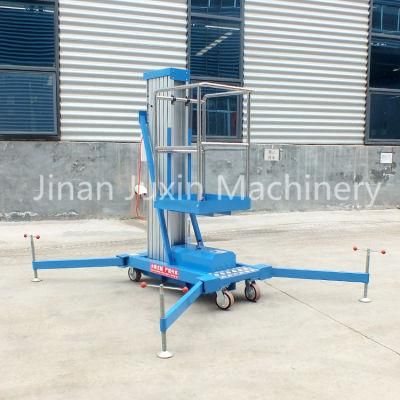 4m Mobile Small Elevator Lift Aluminum Ladder Man Lift