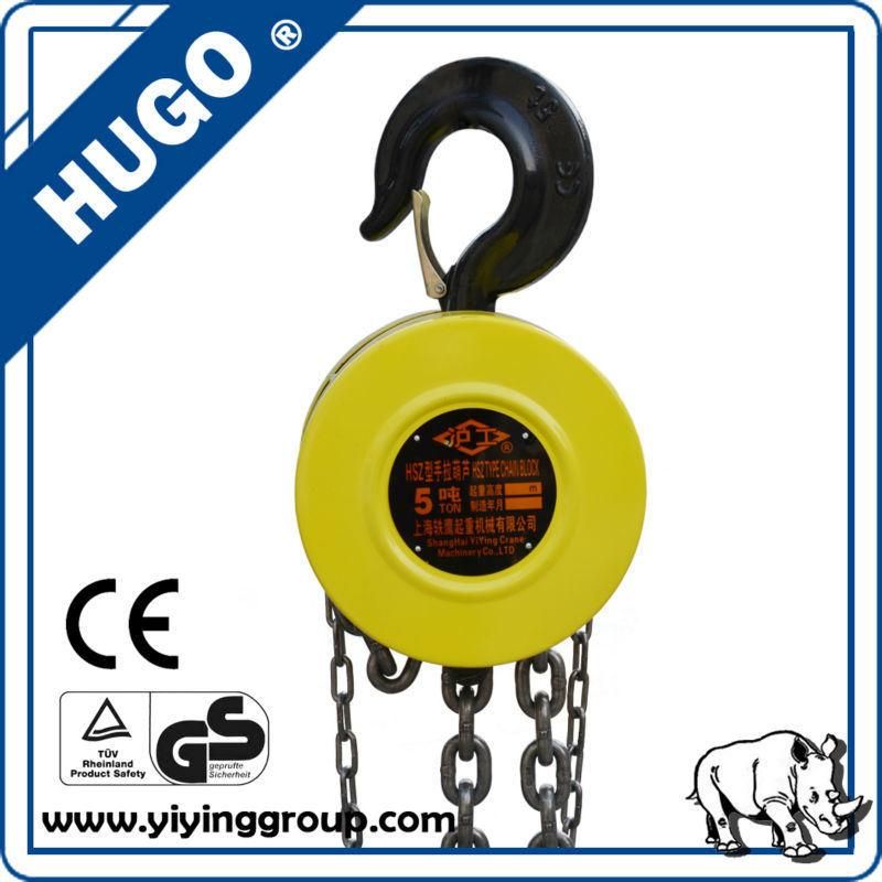 China Factory Price High Quality 5t Hsz Manual Chain Hoist