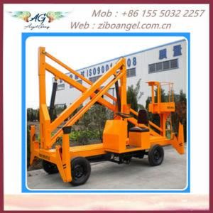 Cheap China 10-15.5m Self Propelled Telescopic Boom Aerial Work Platform Self-Drive Articulating Lifting Platform Lift Table