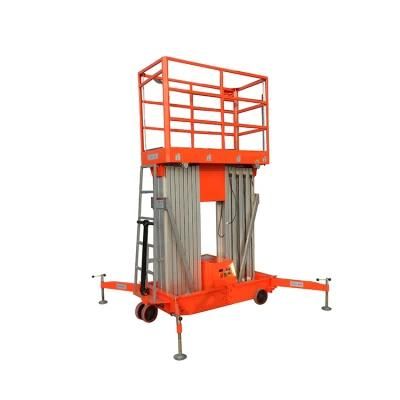 250kg Dual Mast Material Lift Table Aluminium Alloy Platform