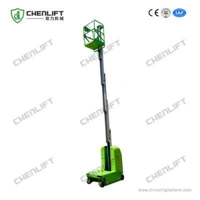 6m Single Mast Aluminum Aerial Lift Platform Electric Vertical Lift