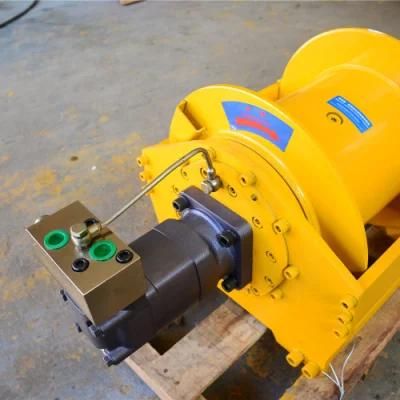 China Supplier Cable Pulling Construction Machine Double Drum Hydraulic Crane Winch 5kn