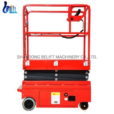 Indoor Small Mini Self Propelled Hydraulic Platform Electric Motor Lifter