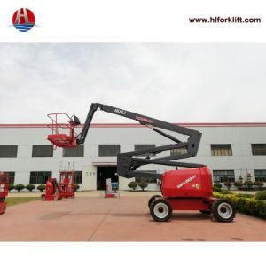 Self Propelled Articulated Boom Lift Telescopic Boom Lift Aerial Platform with Jib for Sale