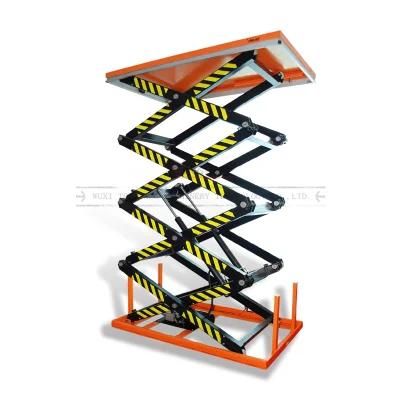 Lifting Height 4210mm Load Capacity 800kg Four Scissor Electric Lift Table