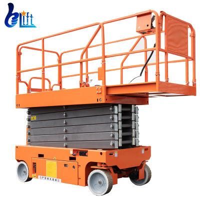 12m Hydraulic Aerial Manlift Platforms Electric Mobile Scissor Lift