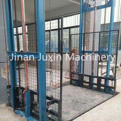Customized Best Quality Hydraulic Electric Construction Vertical Platform Cargo Goods Warehouse Lift with Factory Price