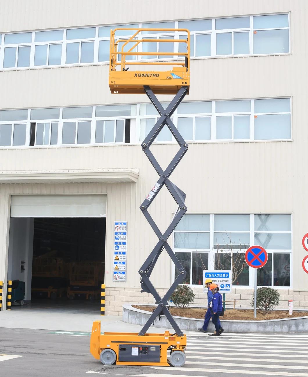 Samll Aerial Work Platform 8m Scissor Lift Xg0807HD