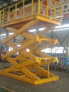 Farm Use Hydraulic Scissor Lift Table for Loading Unloading Pigs Cows Sheeps