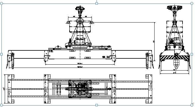 Electric Full-Automatci Rotatic Container Spreader for Liebherr Crane