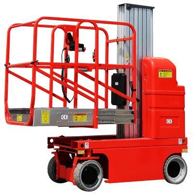 Sagafirst Load Capacity 150-200kg Self Propelled Aluminum Dual Column Electric Work Platform Motorized Lifter