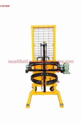 Economic 400kg Capacity 1500mm Lifting Height Hydraulic Manual Oil Drum Stacker