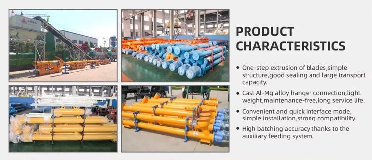 Compact Ctructure and Light Weight Ash Cement Spiral Screw Conveyor