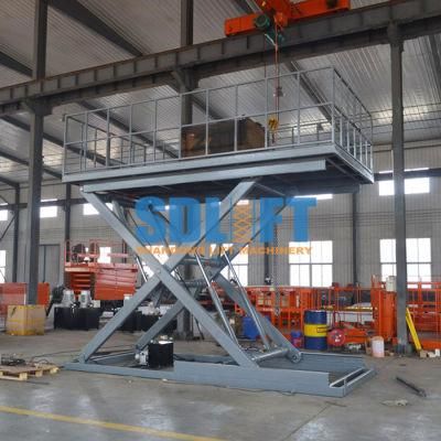 Stationary Scissor Lift Platforms Hydraulic Lifting Equipment 5t 1.5m