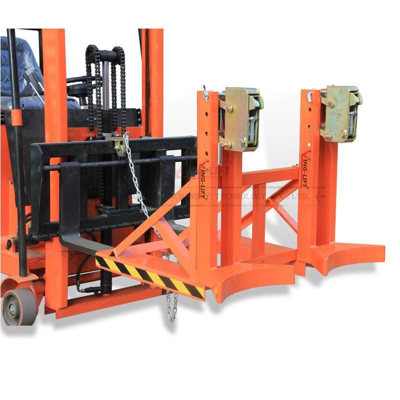 Dg720c Single Gator Grip Forklift Mounted with Loading Capacity 360kg*2 Drum Grabs