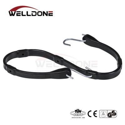 EPDM Natural Adjustable Length Rubber Core Tarp Tie Down Straps for Cargo Control