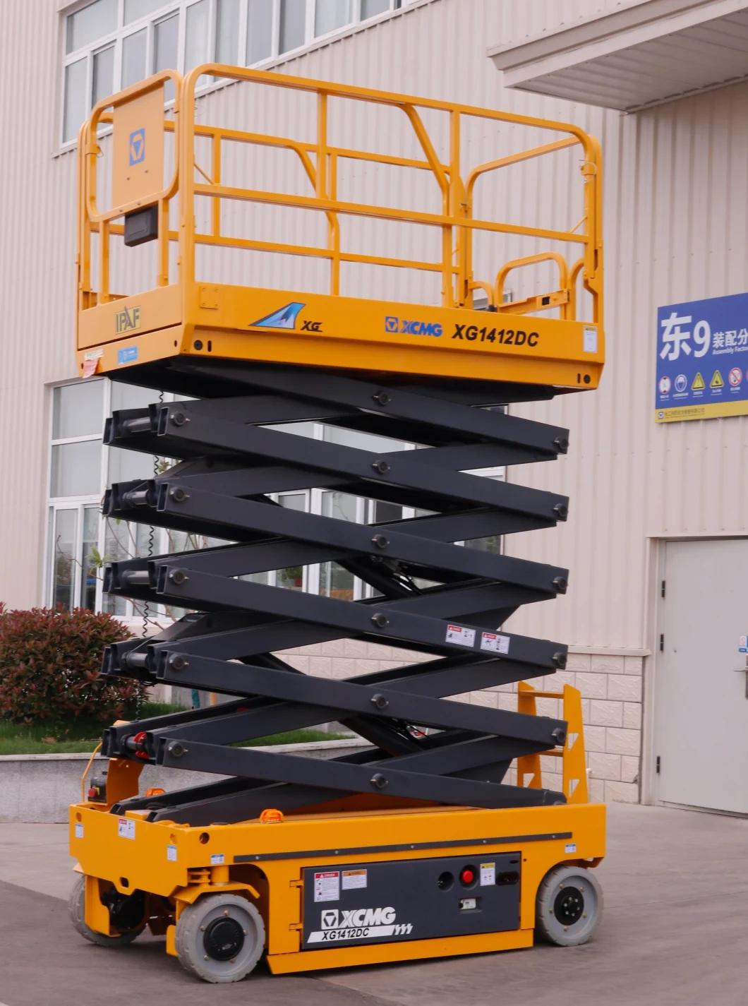 XCMG Factory 12m Hydraulic Scissor Lift Xg1212HD China New Mobile Electric Aerial Work Platform Price