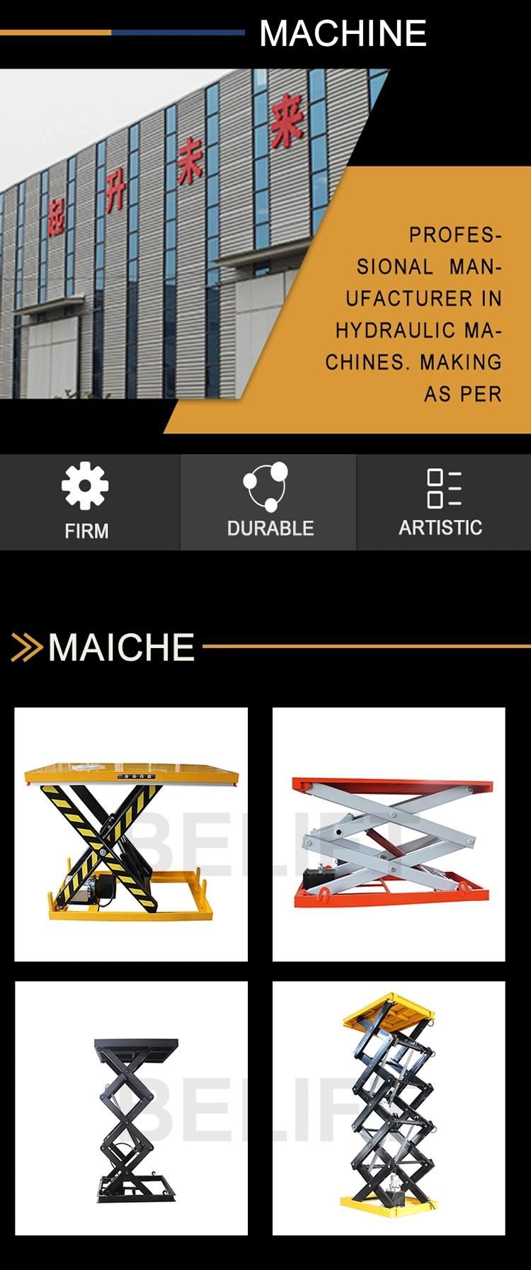 Stationary Hydraulic Single Scissor Lift Car Platform Lifts