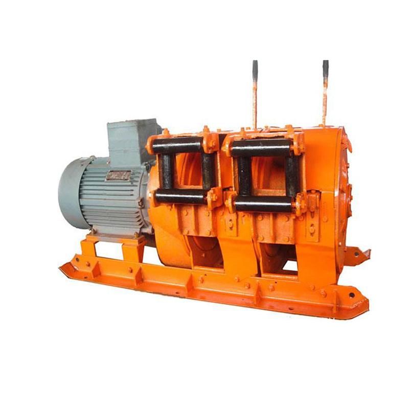 Double Drum Electric Slusher Winch with Scraper Bucket