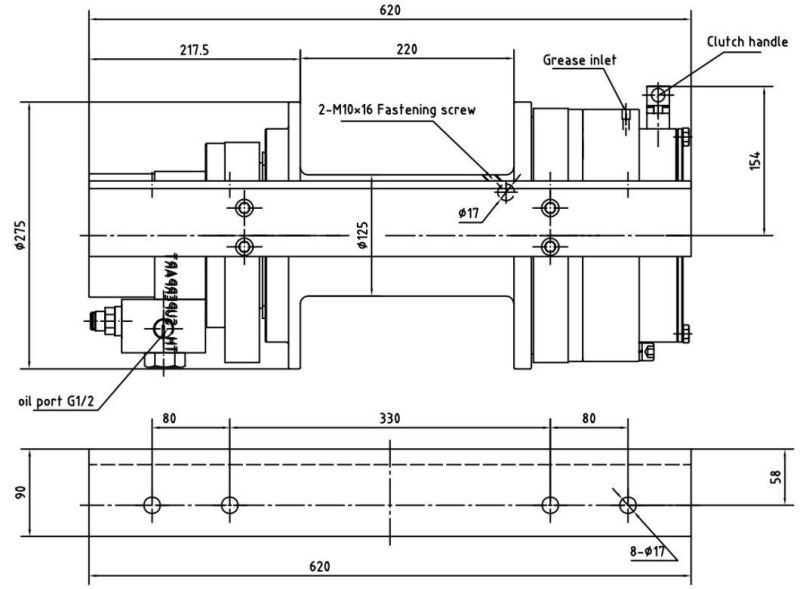 Hydraulic Vertical Ship Boat Winch for Fishing