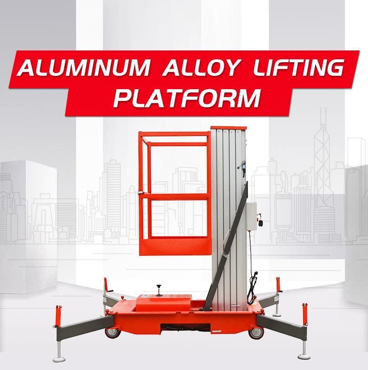 Shanding Aerial Work Table Electric Hydraulic Lift Aluminium Lifting Platform