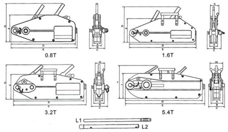 Wire Rope Pulling Hoist-Cable Puller Wincn, Wire Rope Hand Winch