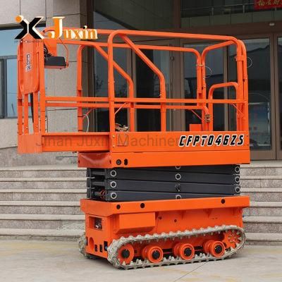 En280 Approved 6.5m Small Electric Mini Hydraulic Automatic Scissor Lift Platform with Low Cost