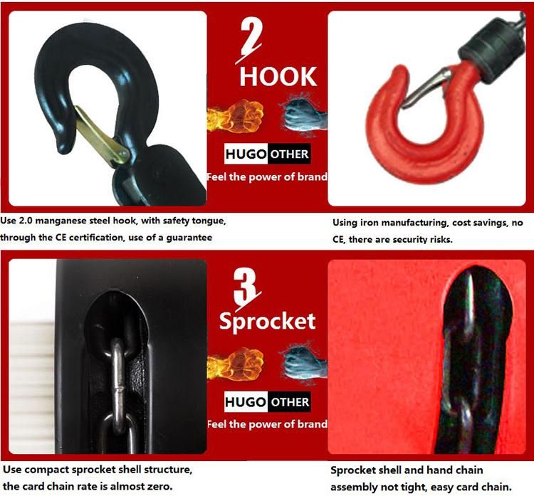 Chain Pulley Blocks Manaul Chain Hoist Hand Block