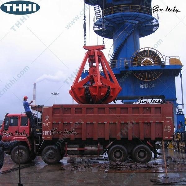 80t Mechanical Orange Peel Grab for Big Stone Sand Handling