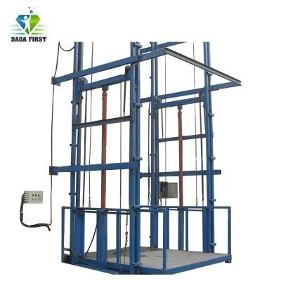 5m Stationary Vertical Guide Rail Lift Platform