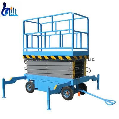 Full Electric 6-12m Mobile Platform Scissor Lift