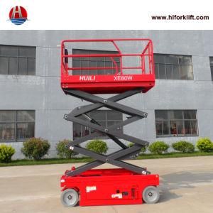 12 M Lifting Height Full Electric Mobile Platform Scissor Lift with No Mark Tyre