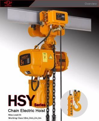 Electric Hoist 5 Ton Hsy Series, 380V 220V Chain Block