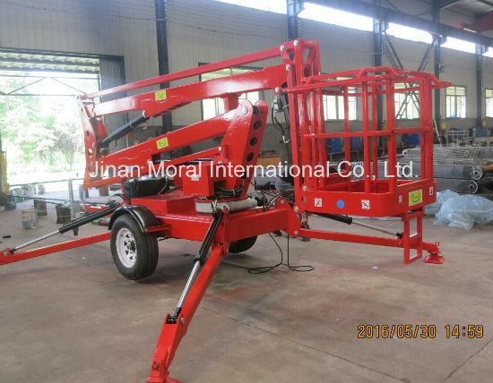 Towed Hydraulic Articulating Boom Lift