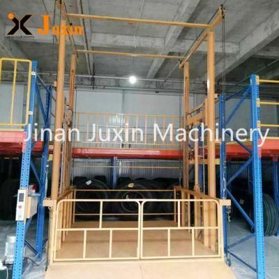 Warehouse Hydraulic Freight Elevator Guide Rail Cargo Lift Manufacturer