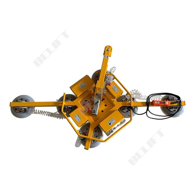 400-1200kg Battery Power Glass Suction Cup 360° Manual Rotate