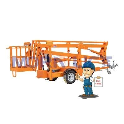 Manufacture CE Approved 18m Morn China Lifts Sale Boom Lift Trailer Cherry Picker