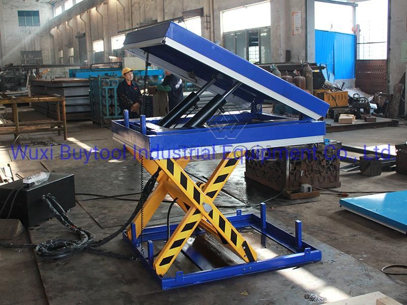 1000kg AC Powered Hydraulic Tilt Hydraulic Scissor Lift Table Lift Tables