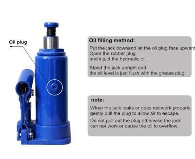 China Factory 2 Tons Vertical Hydraulic Bottle Jack