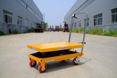 2021 New Arrival Economic Light Duty Hydraulic Lift Table Trolley Cart