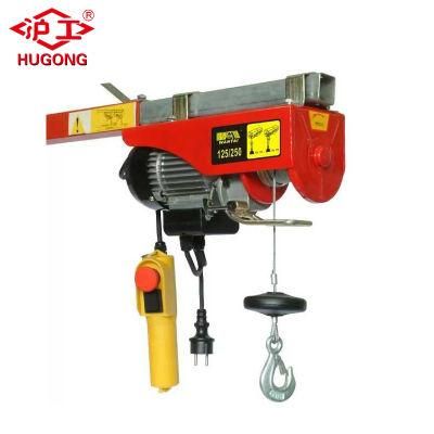 200kg 400kg 600kg 800kg 1000kg Small Mini Wire Rope Electric Hoist Crane