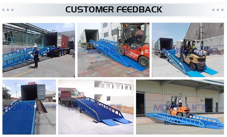 6t 8t 10t 12t 15t Hydraulic Container Forklift Load/Loading Mobile Ramp
