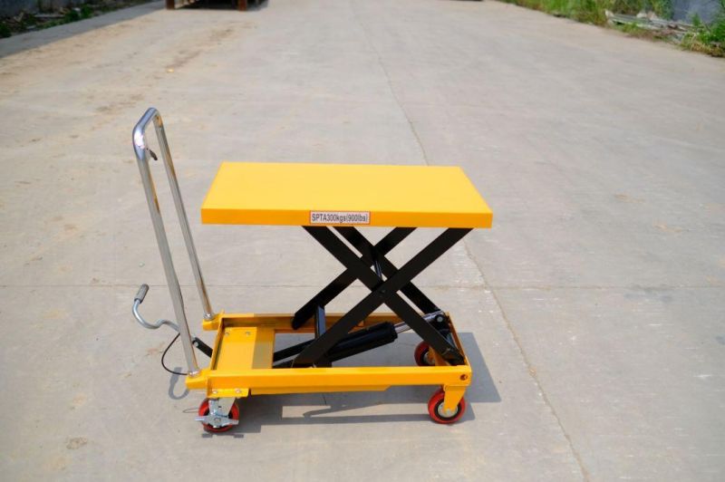2021 New Arrival Economic Light Duty Hydraulic Lift Table Trolley Cart