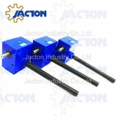 100kn Cubic Machine Worm Gear Screw Jacks - Through Mounting Holes