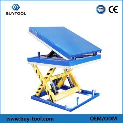 Fixed Hydraulic Small Platform Scissor Cargo Lift Warehouse Electric Stationary Tilt Lift Table